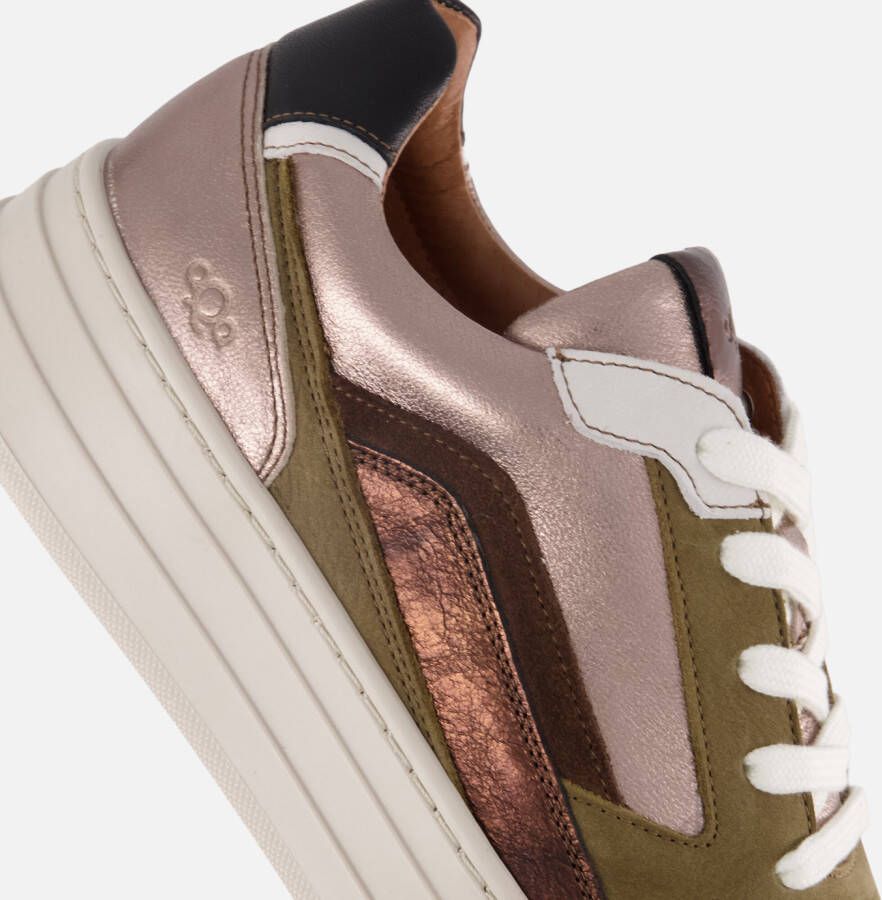 Aqa Sneakers brons Leer