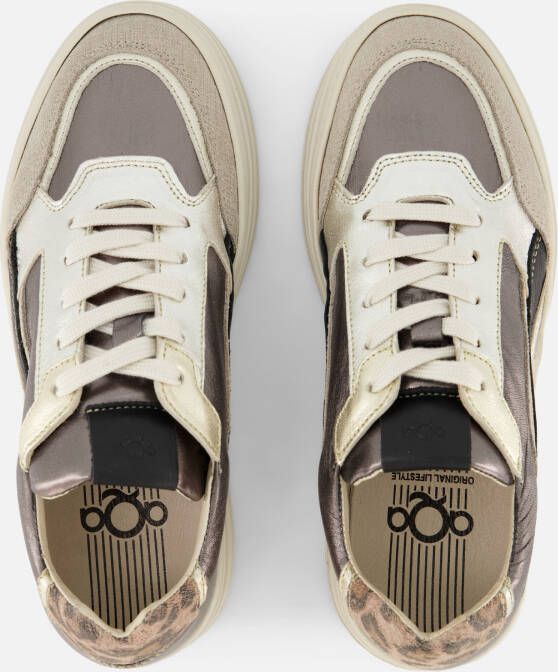 Aqa Sneakers taupe Leer