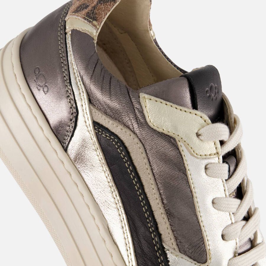Aqa Sneakers taupe Leer