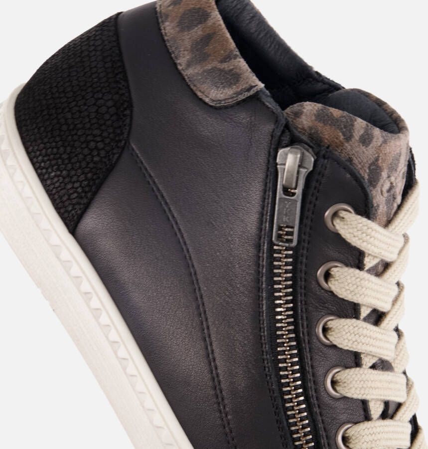 Aqa Veterboots zwart Leer