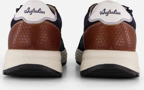 Australian Discover Sneakers blauw Leer