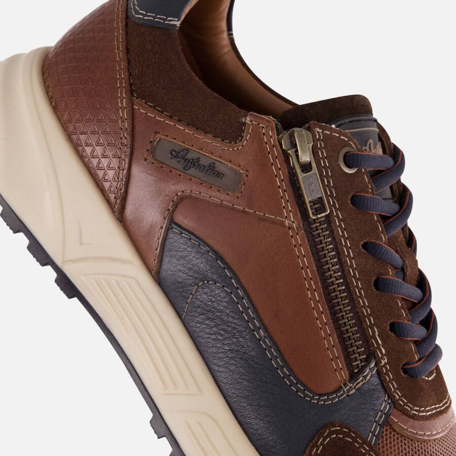 Australian Discover Sneakers cognac Leer