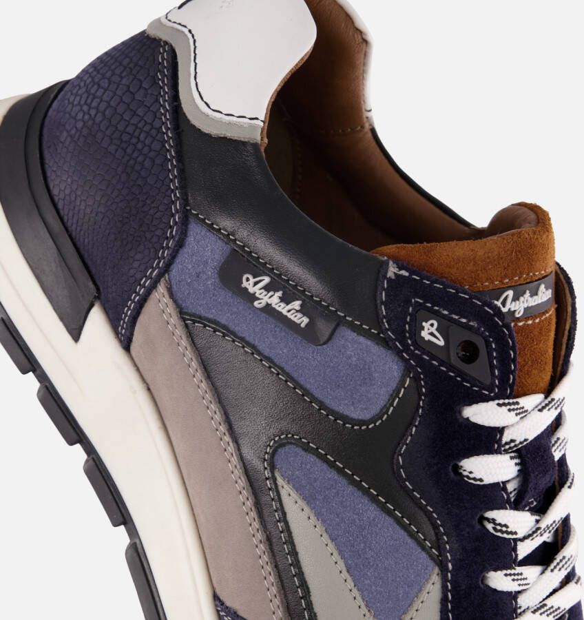 Australian Tiago Sneakers blauw Leer
