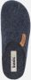 Basicz Pantoffels Heren Instap sloffen Wol Blauw - Thumbnail 2