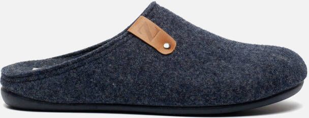 Basicz Pantoffels blauw Vilt