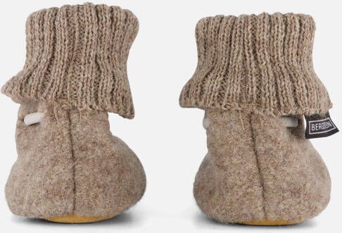 Bergstein cozy baby slofjes beige