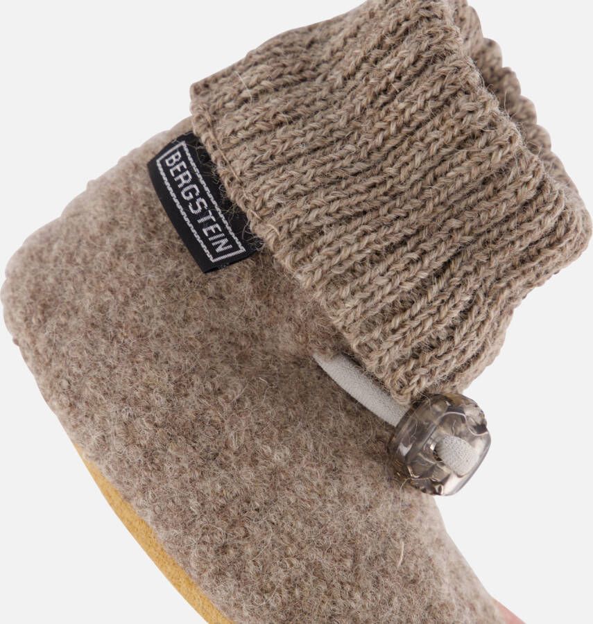 Bergstein cozy baby slofjes beige