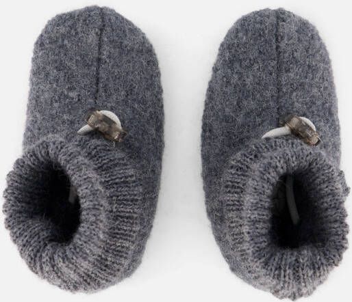 Bergstein cozy baby slofjes grijs