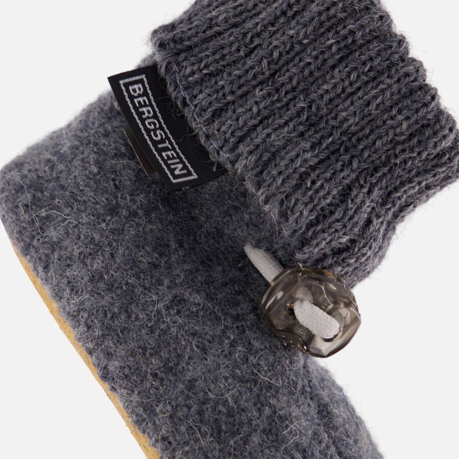Bergstein cozy baby slofjes grijs