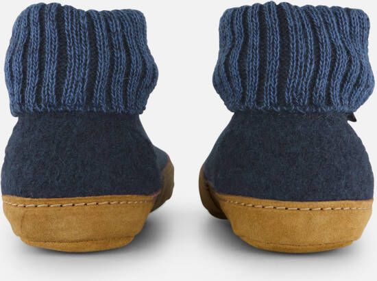 Bergstein Cozy Lux Pantoffels blauw Wol