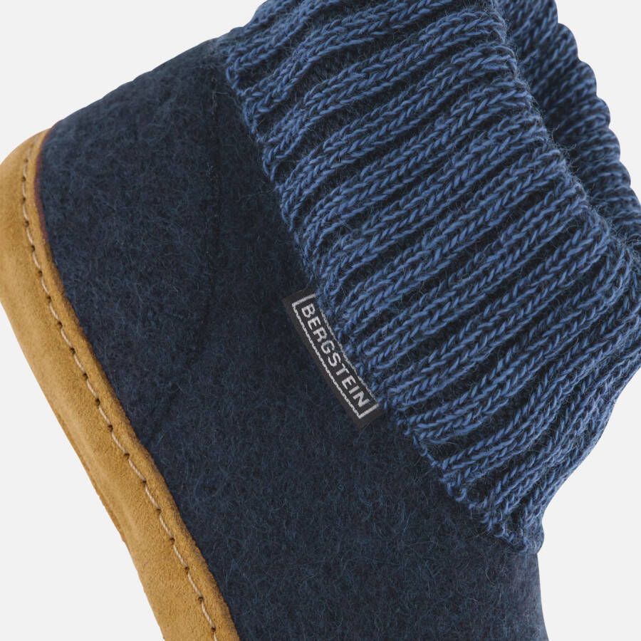 Bergstein Cozy Lux Pantoffels blauw Wol