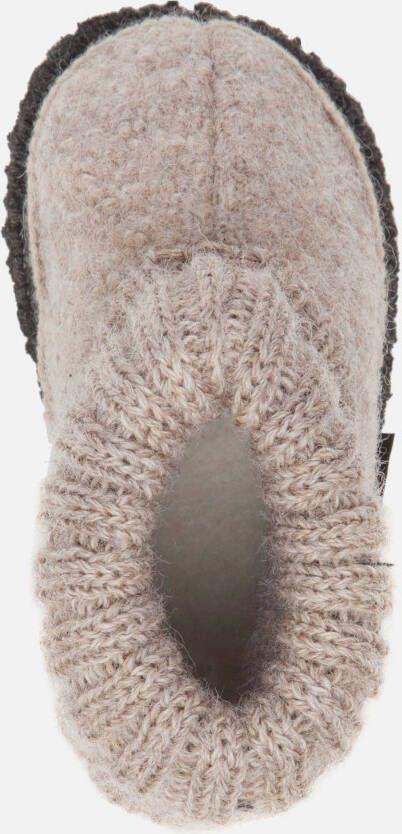 Bergstein Cozy slofjes beige Schapenwol