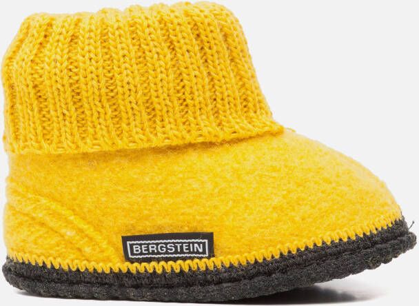 Bergstein Cozy slofjes geel Schapenwol 750205
