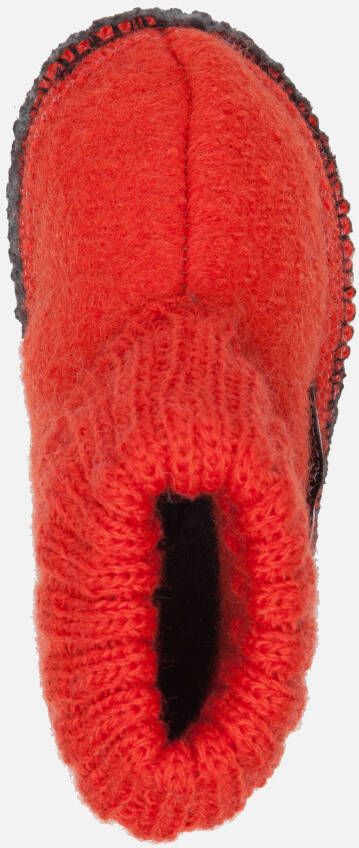 Bergstein Cozy slofjes oranje Schapenwol 750203