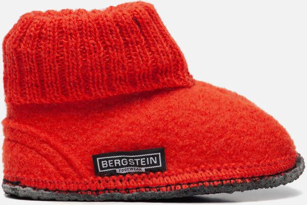 Bergstein Cozy slofjes oranje Schapenwol 750203