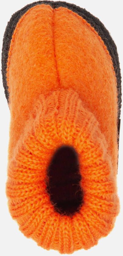 Bergstein Cozy slofjes oranje Schapenwol 750212