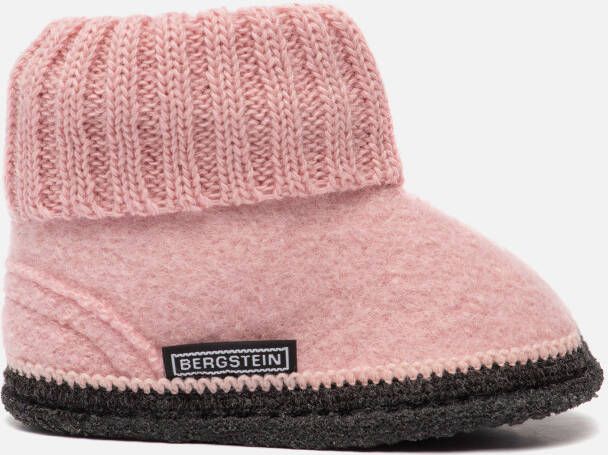 Bergstein Cozy slofjes roze Schapenwol 750210