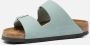 Birkenstock Arizona Slippers Faded Aqua Narrow fit | Aqua | Nubuck - Thumbnail 5