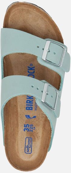 Birkenstock Arizona slippers blauw Nubuck