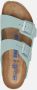 Birkenstock Arizona Slippers Faded Aqua Narrow fit | Aqua | Nubuck - Thumbnail 6