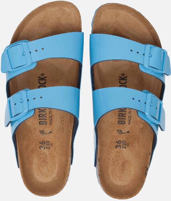 Birkenstock Arizona Sandalen blauw Lak