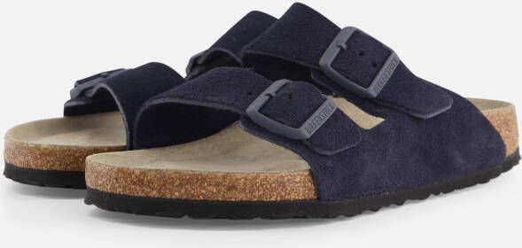 Birkenstock Arizona Sandalen blauw Suede