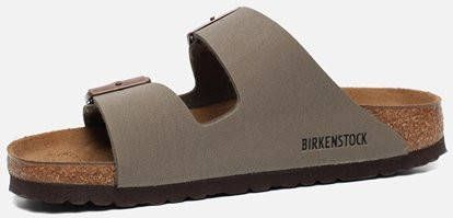 Birkenstock Arizona slippers bruin Imitatieleer