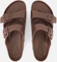 Birkenstock Chocoladebruine Dubbele Band Sandalen Brown Unisex - Thumbnail 7