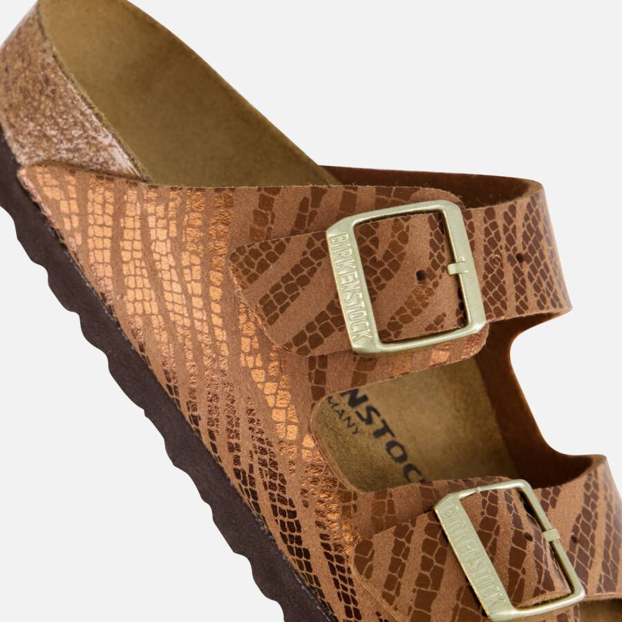 Birkenstock Arizona Slippers bruin Synthetisch