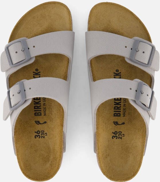 Birkenstock Arizona Slippers grijs Imitatieleer