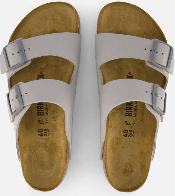 Birkenstock Arizona Slippers grijs Imitatieleer