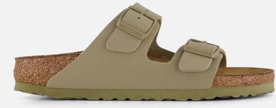 Birkenstock Arizona Slippers groen Imitatieleer