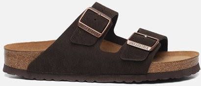 Birkenstock Arizona Soft slippers bruin Suede