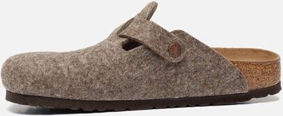 Birkenstock Boston instappers bruin