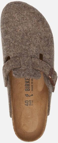 Birkenstock Boston instappers bruin