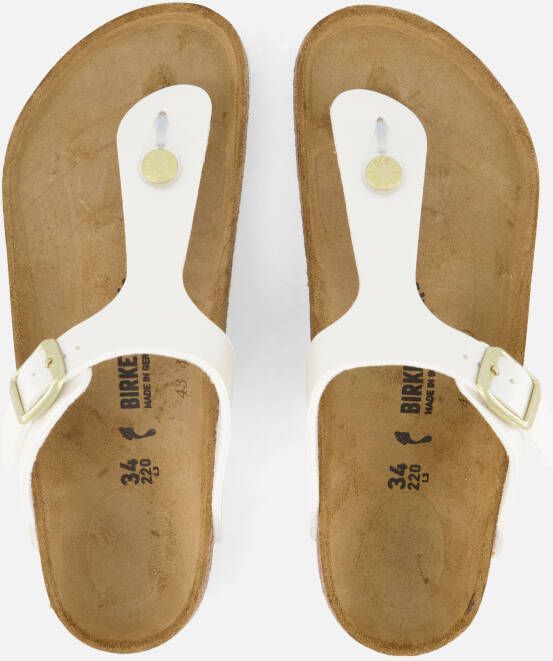 Birkenstock Gizeh Slippers wit Synthetisch
