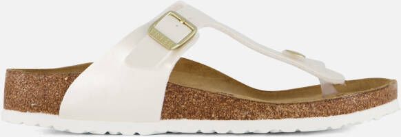 Birkenstock Gizeh Slippers wit Synthetisch
