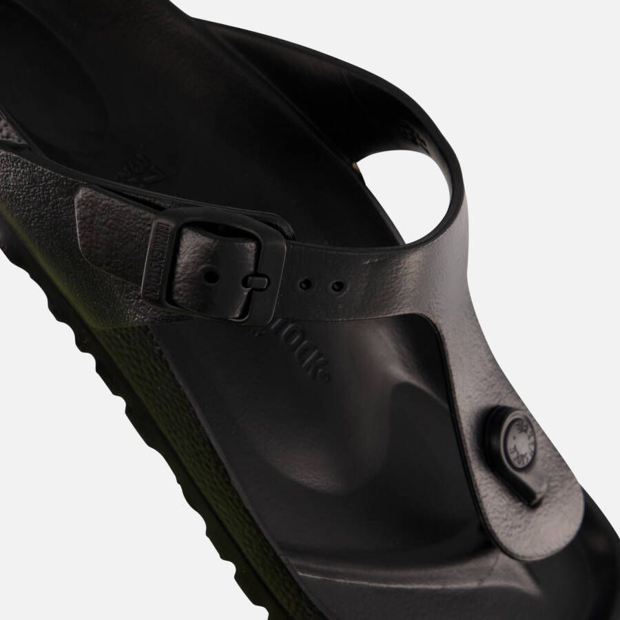 Birkenstock Gizeh Slippers zwart Rubber