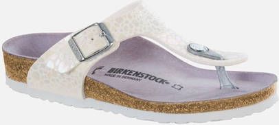 Birkenstock Gizeh Stone slippers wit