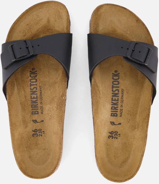 Birkenstock Madrid Slippers zwart Synthetisch