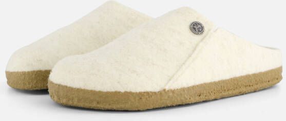 Birkenstock Zermatt Pantoffels beige Textiel