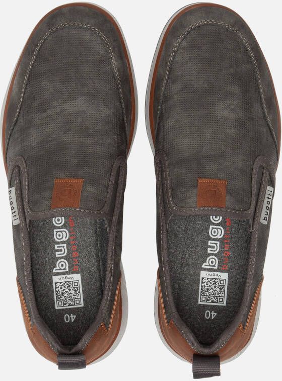 Bugatti Artic Instappers grijs Textiel