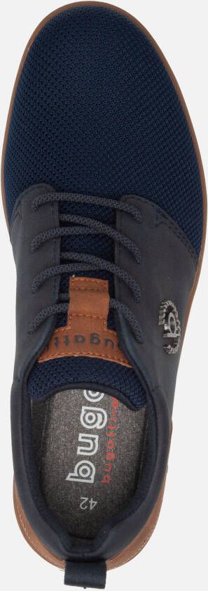 Bugatti Artic Sneakers blauw Textiel