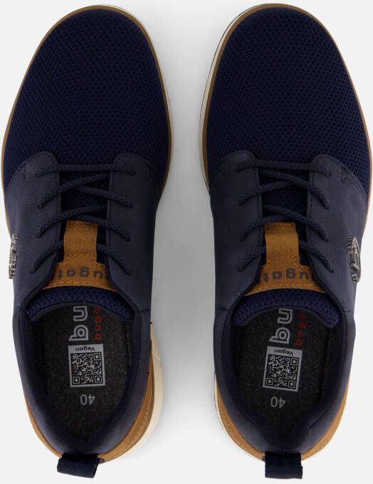 Bugatti Artic Sneakers blauw Textiel