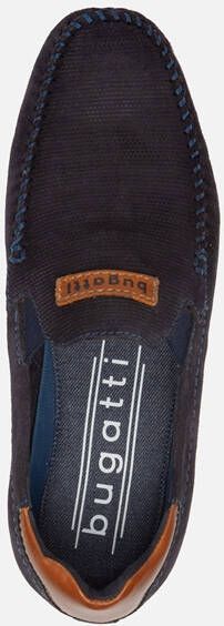 Bugatti Chesley instappers blauw Leer 321310 Heren Schoenen