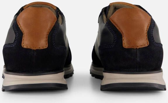 Bugatti Cirino Sneakers blauw Leer