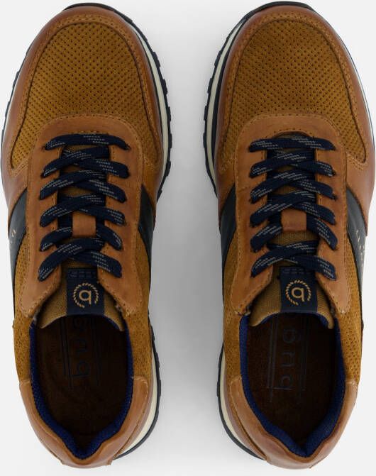 Bugatti Cirino Sneakers cognac Leer