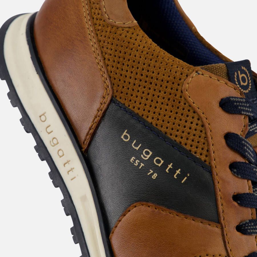Bugatti Cirino Sneakers cognac Leer