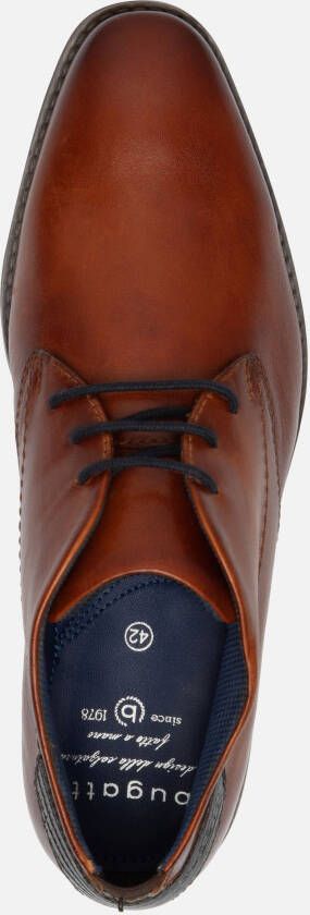 Bugatti Menello Veterschoenen cognac Leer