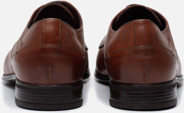 Bugatti Mevit Veterschoenen cognac Leer